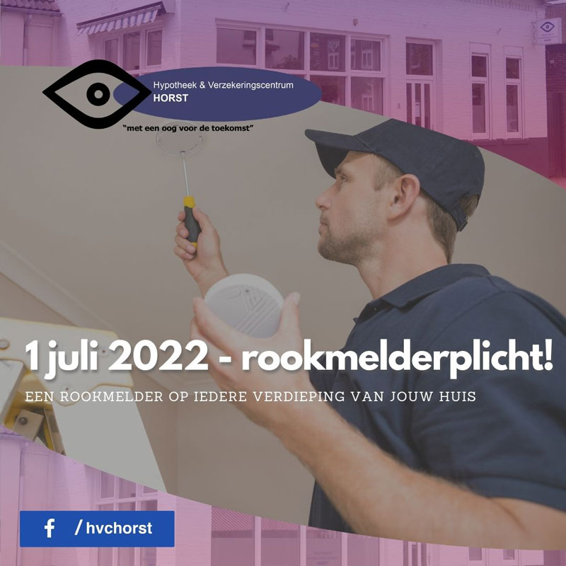1 juli 2022 – Rookmelderplicht!